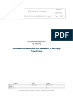 Procedimiento PTS Instalación de Canalización, Cableado y Conexionado