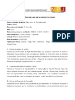 Relatório de Análise de Processo Penal - U1e3