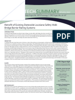 Technical Summary 658 LTRC 16-1ST Retrofit of Existing Statewide Louisiana Safety Walk Bridge Barrier Railing Systems