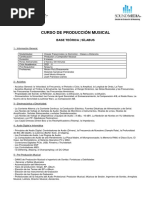 Silabus - Produccion Musical