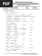 Soal Us B. Inggris