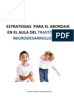 Estrategias para El Abordaje en El Aula Del Trastorno Del Neurodesarrollo Tdah 2023