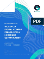 "Violencia Digital Contra Periodistas y Medios de Comunicación" (Informe Especial de Emonitor+)