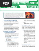 Tipos de Contaminación Segundo Grado de Secundaria