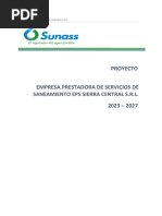 Proyecto Empresa Prestadora de Servicios de Saneamiento Eps Sierra Central S.R.L. 2023 - 2027