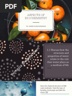 Aspects of Biochemistry PDF