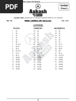 Spotlight - Phase-2 - (2022-23) - Week-1 - Paper-2 - Compile (2020-P-2) - (Answer Key & Sol.)