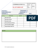 167-QHSE-ST167 QHSE-Oil Spill Kit Inspection Checklist