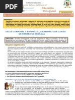 Salud Corporal Y Espiritual, Asumiendo Que La Vida Es Humana Es Sagrada