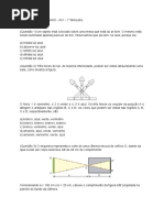 Lista de Exercícios 2° ANO - AV1 - 1° Bimestre