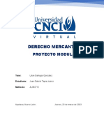 Proyecto Modular Derecho Mercantil I