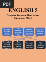 ENGLISH 5 - Complex - Cause and Effect