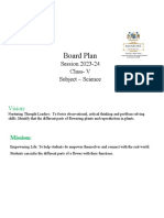 Board Plan: Session 2023-24 Class-V Subject - Science