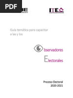 ITE - Guía Temática Observación Electoral 2020-2021 - 9 de Nov