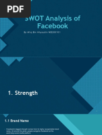 SWOT Analysis of Facebook Presentation