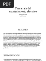 Causa Raíz Del Mantenimiento Eléctrico