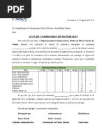 Acta de Compromiso para Materiales