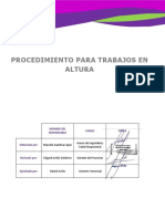 Procedimiento de Trabajo en Altura