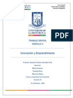 TRABAJO GRUPAL MODULO 3 INNOVACION Y EMPRENDIMIENTO Vanessa Silva, Maria Clementi, Mauricio Aldana V3