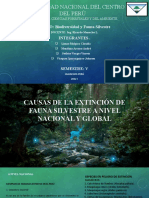 INFORME-causas de La Extincion de La Fauna y Ventajas Del Zoologico