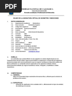 Silabo de Virtual de Geo y Mediciones 2022 PDF