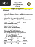 3RD Quarter Test Grade 6