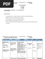 MATEMATICASPLAN DE UNIDAD 10mo II Parcial