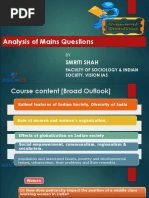 Society Analysis of Mains Questions New