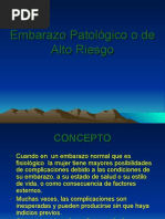 Embarazo Patológico o de Alto Riesgo