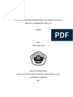 Metode Transformasi Diferensial Dalam Penyelesaian Persamaan Diferensial Riccati