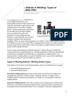 Types of Welding Defects PDF