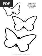 Butterfly Template Printable PDF