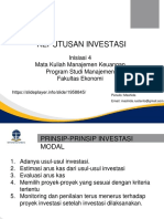 Materi 4 - Keputusan Investasi