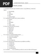 Balotario de Filosofia y Psicologia - Semana 3