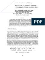 Picosecond-Accuracy Digital-To-Time Converter For Phase-Interpolation Dds