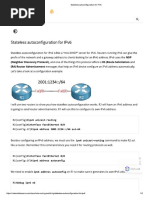 Stateless Autoconfiguration For IPv6