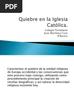 Ruptura Religiosa, Reforma y Contrareforma