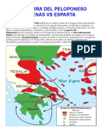 La Guerra Del Peloponeso Atenas VS Esparta