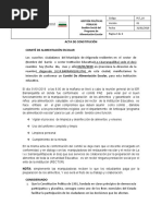 Acta de Constitución Cae