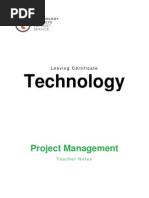 Project Management Teacher Notes