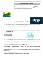 Avaliação Mensal de Ciências 2 - 5º Ano (1º BIM)