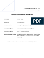 SOPS Component A Individual Written Assignment Brief