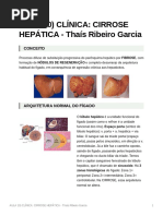 Aula 10) Clnica Cirrose Heptica - Thas Ribeiro Garcia