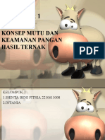 Tugas Mutu Dan Keamanan Pangan Hasil Ternak