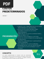 Costos Predeterminados