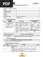 Sesion de Aprendizaje #01 - C