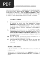 Contrato de Prestación de Servicios Legales Laborales