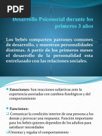 Desarrollo Psicosocial Durante Los Primeros 3 Años