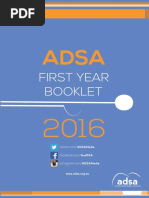 First Year Booklet 2016