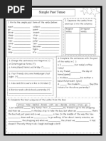 Past Tense Worksheet